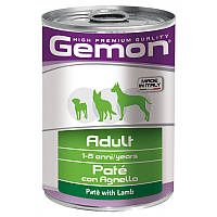 Влажный корм Gemon Dog Adult паштет с ягненком для собак всех пород 400 гр