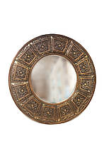 Зеркало настенное в бронзовой раме. d-34сm