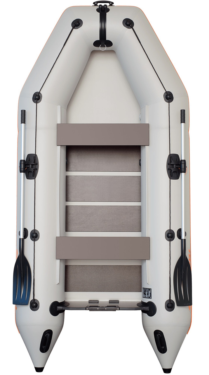 Гумовий човен Колібрі КМ-330 зелена, слань-килимок, фото 1