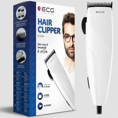 Машинка для стрижки волосся ECG ZS 1020 White Німеччина