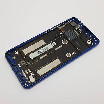 З дефектом. Дисплей Xiaomi Mi8 Lite модуль синій Сервісний оригінал з розборки (подряпини)