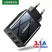 Зарядное устройство на 3хUSB порта Ugreen 50816 (ED013) Black