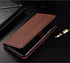 Чохол книжка з текстурою дерева позов. шкіри для Samsung S6 EDGE G925 "WOODER" Чорний, фото 3