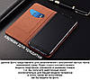 Чехол книжка с текстурой дерева из иск. кожи для Samsung S6 EDGE G925 "WOODER" Синій, фото 5