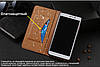 Кожаный Чохол книжка протиударний магнітний влагостойкий для Samsung S6 EDGE G925 "VERSANO" №1 - Бордовий, фото 6