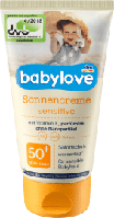 Солнцезащитный крем для детей и очень чувствительной кожи Babylove Sonnencreme Sensitiv LSF 50+, 75 ml