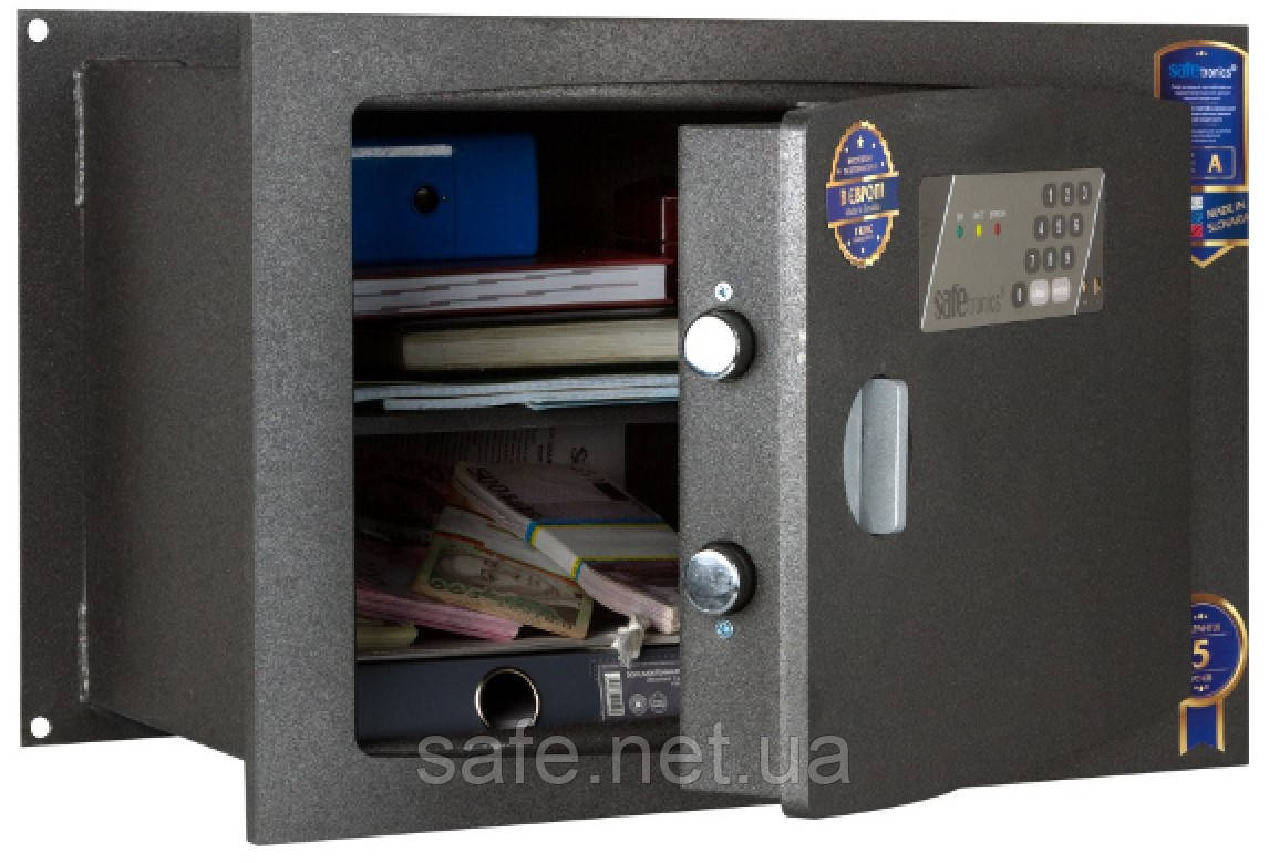 Сейф вбудований у стіну Safetronics STR 28Е/27 (ВxШxГ:329x475x329) сейф у стіну, сейф-мик, сейф для дому