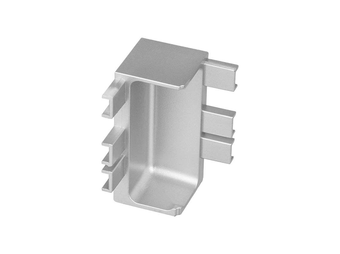 Кут внутрішній 90* до L-образним профілем Gola Volpato Clap'n FIT сірий, фото 1