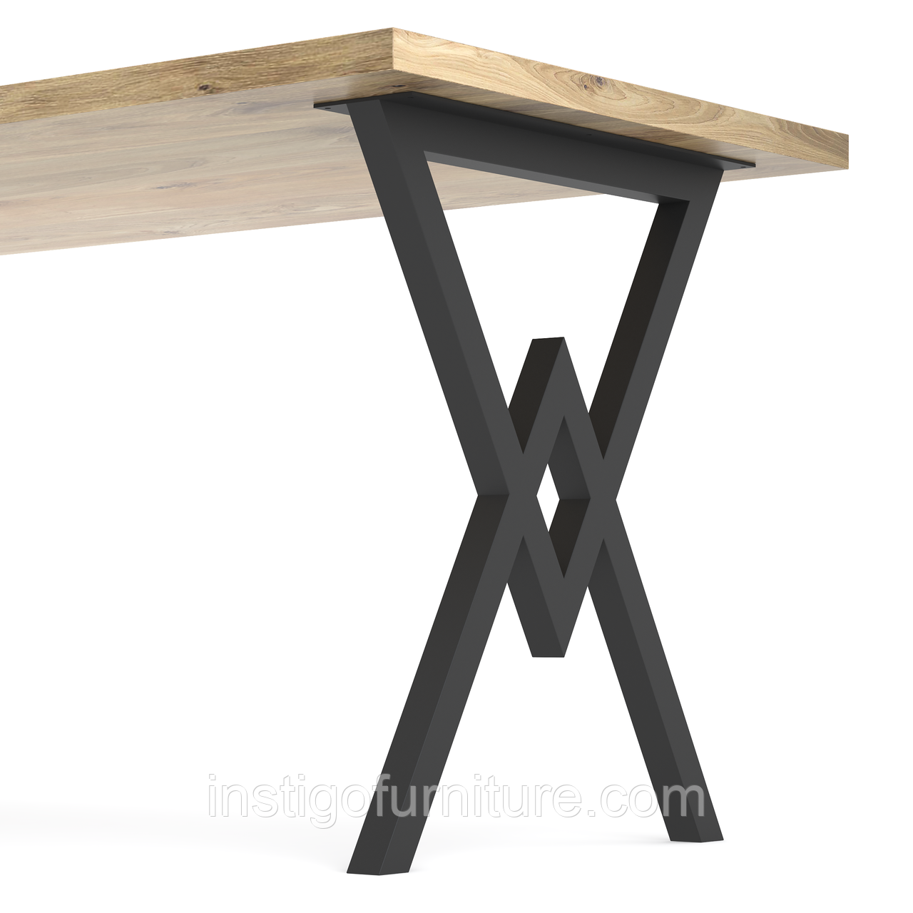 Опора ніжка для столу з металу 600×100mm, H=730mm