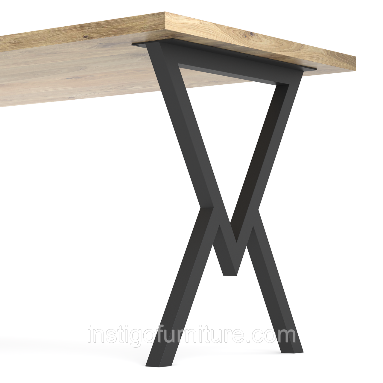 Опора ніжка для столу з металу 600×100mm, H=730mm