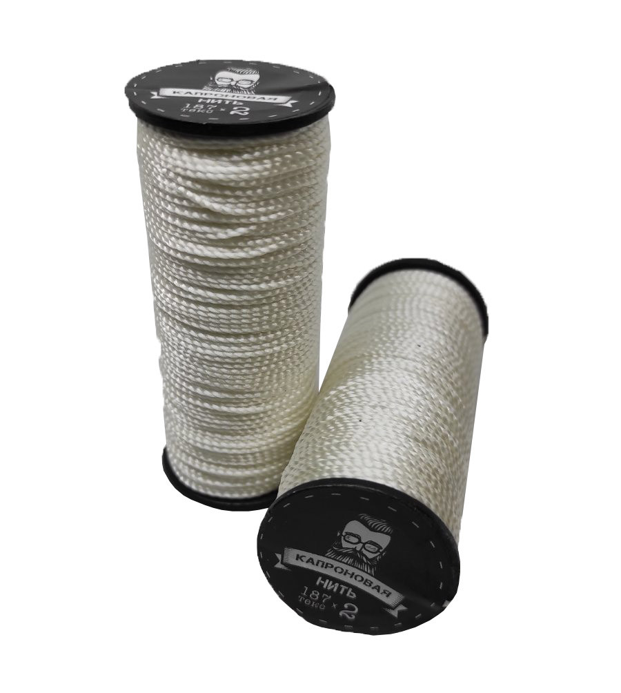 Нитки Капрон для взуття білі (Текс 187х2), фото 1