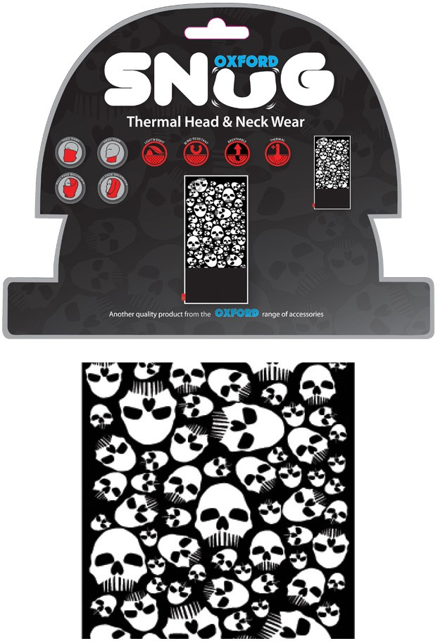 Бафф Oxford Snug Skulls чорний з черепами