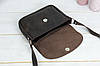 Жіноча сумка Мія з натуральної шкіри колір Шоколад, фото 6