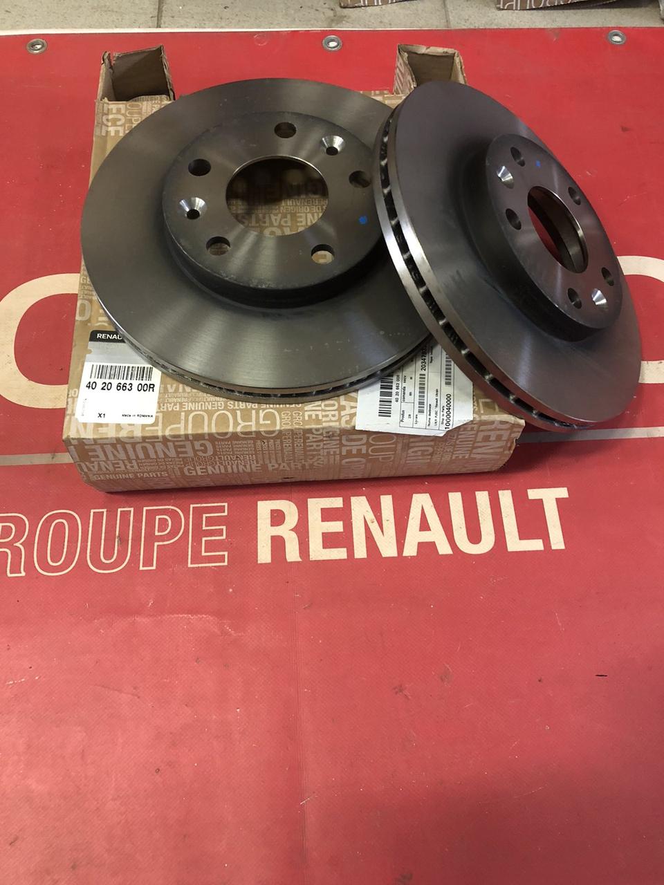 Гальмівні диски к-т Renault Duster, 402066300R