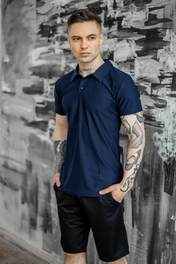 Чоловіча футболка поло Intruder LaCosta синя, фото 2