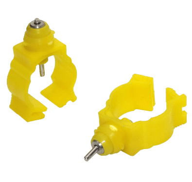 Ніпельна поїлка на круглу трубу 20 мм (360 градусів) для птахів (курей, курчат, перепелів, індиків, бройлерів), фото 1