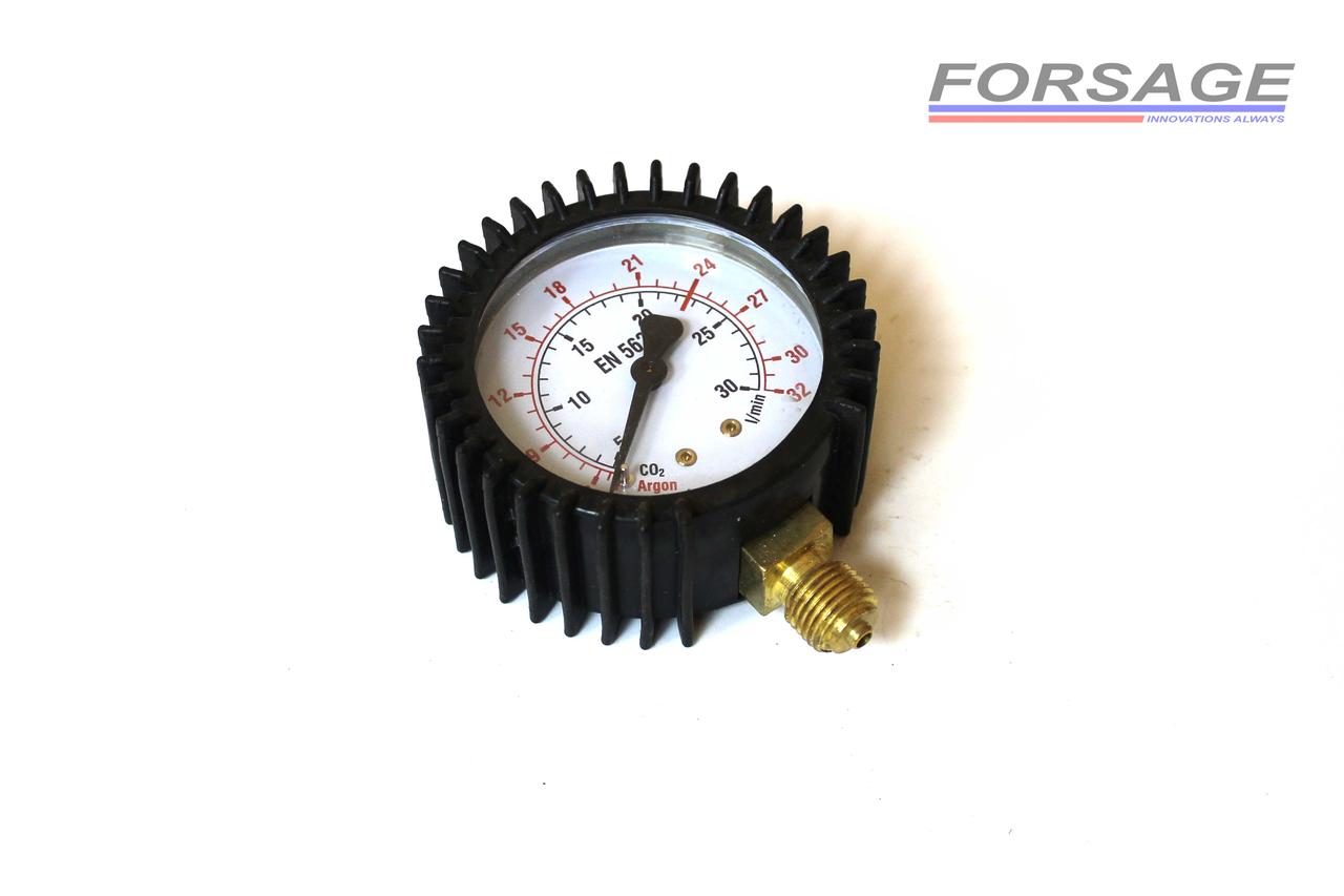 Манометр для редуктора CO2 0-32 L/min | різьблення G1/4 |, фото 1