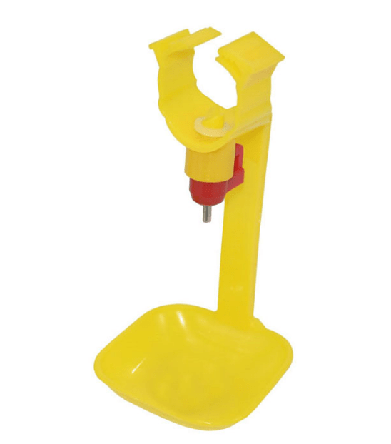 Поїлка з краплевловлювачем під круглу трубу діаметром 25 мм для птахів(курей, курчат, перепелів, качок, гусей), фото 1