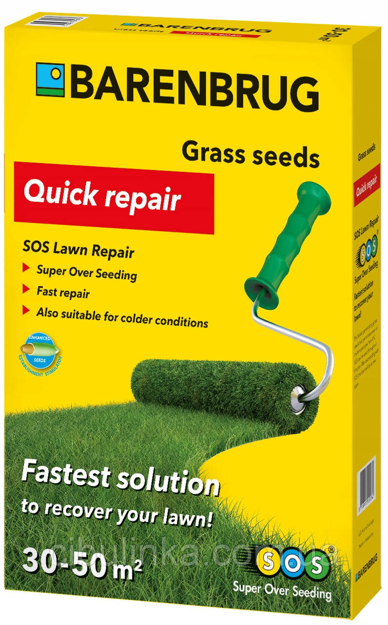Газонна трава, швидкий ремонт Barenbrug SOS Quick repair, 1 кг  Голландія, фото 1