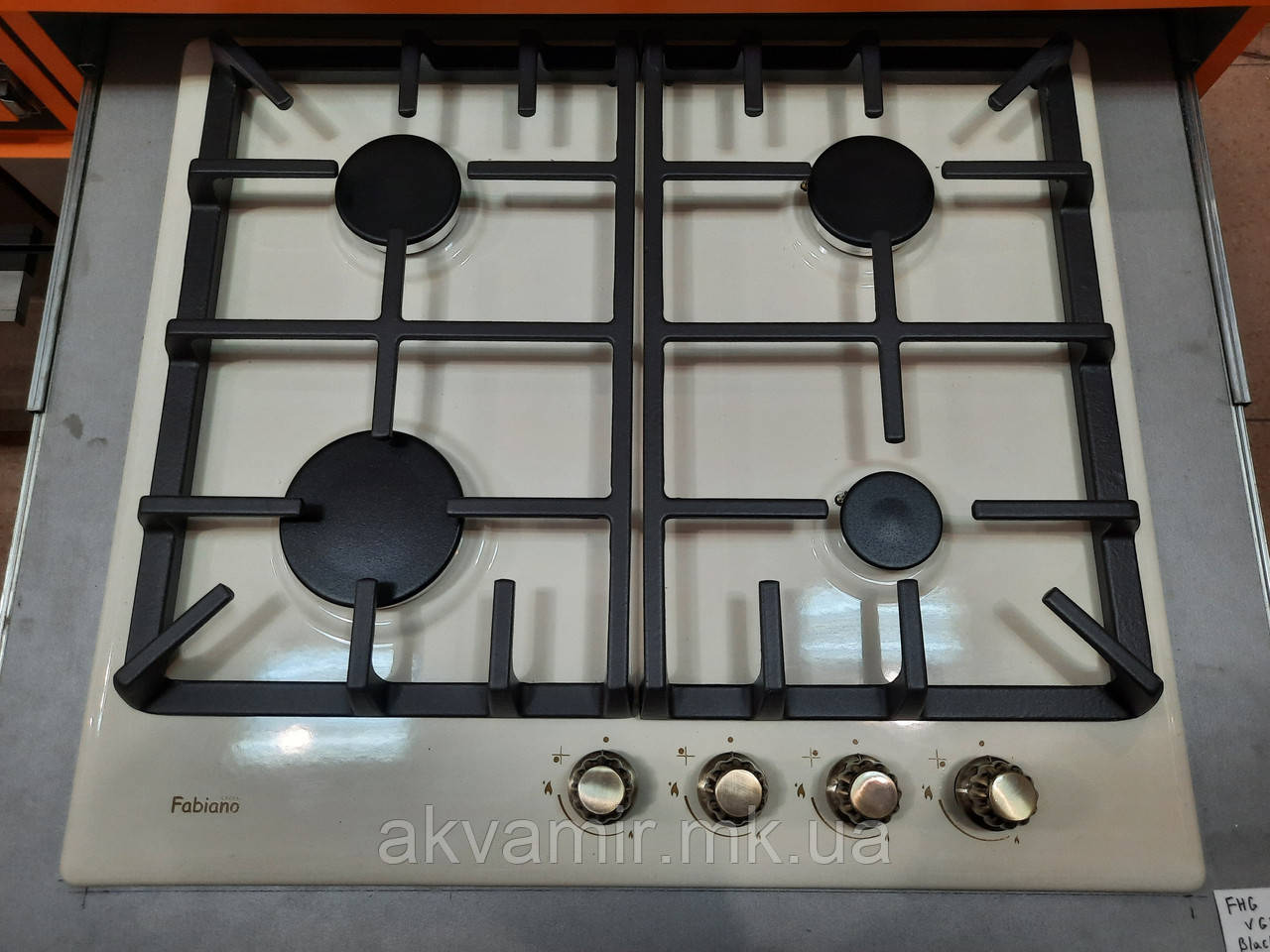 Варильна панель Fabiano FHG-R 3044 VGH слонової кості (IVORY) газова
