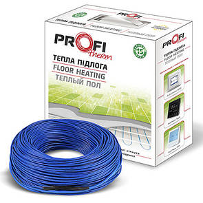 Електрична тепла підлога (двожильний кабель) в стяжку Profi Therm 2 19 2100 Вт (14,3-17,1 м2)