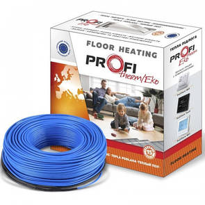 Електрична тепла підлога (двожильний кабель) під плитку ProfiTherm Eko Flex 565 Вт (2,8-3,8 м2)