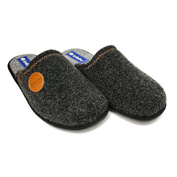 Хатні чоловічі капці Inblu кімнатні повстяні сірі 91-3В 40 (25.5 см)