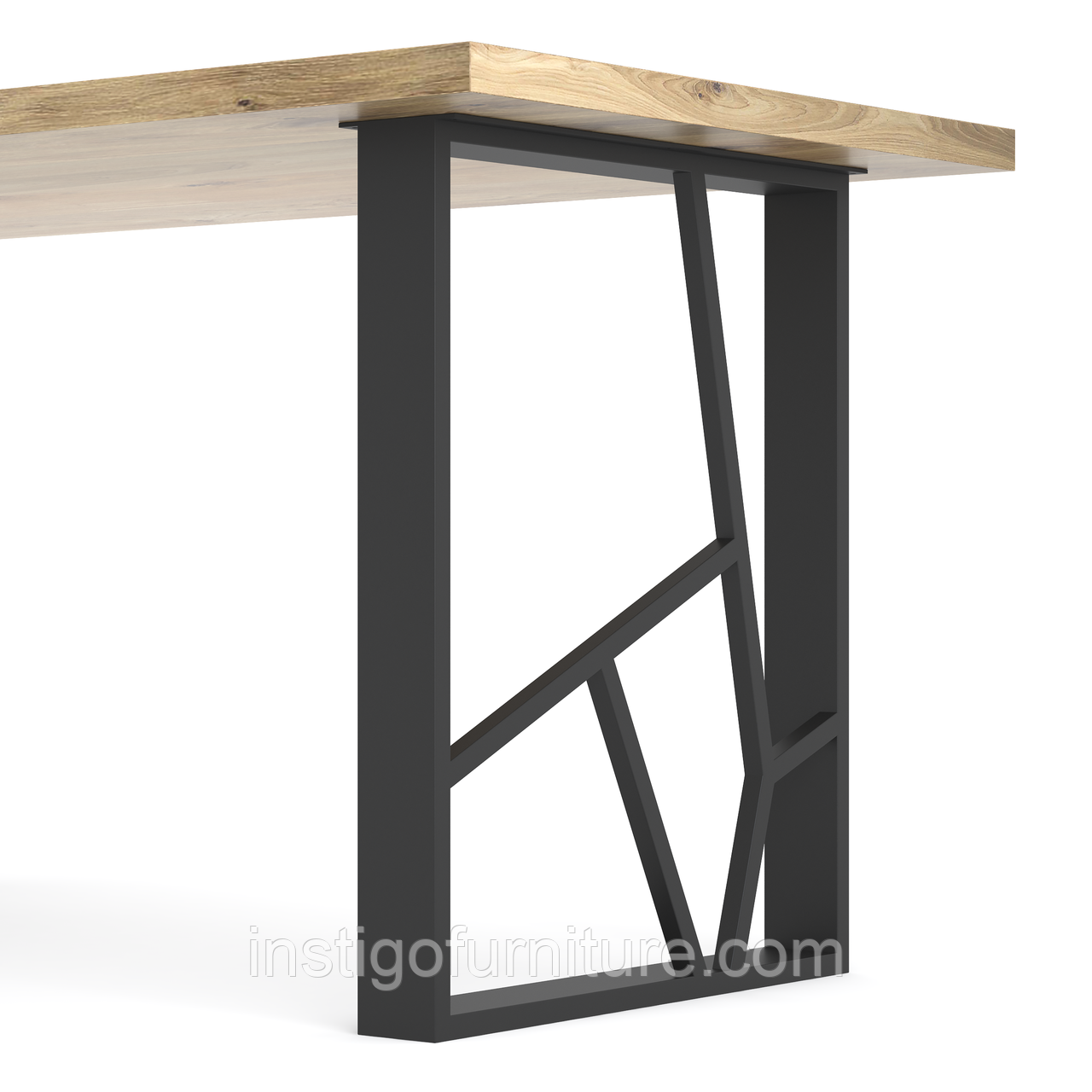Опора ніжка для столу з металу 600×100mm, H=730mm