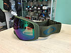 Гірськолижна маска Oakley Flight Tracker L (XL) Prizm Icon Dark Brush лінза Prizm Jade Iridium, фото 5