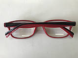 Жіночі окуляри зі скляними лінзами Модель 2149 червоні / лилові, фото 4