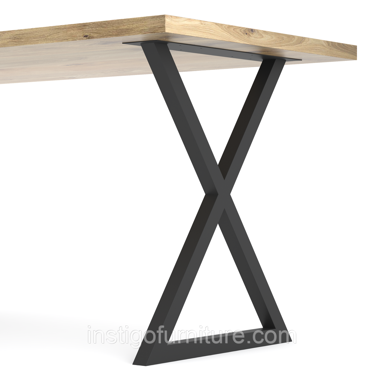 Опора ніжка для столу з металу 600×100mm, H=730mm