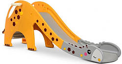 Дитяча гірка пластикова GIRAFE-6, жовто-сіра