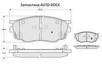 Тормозніе колодки передние RIDER для Хюндай Киа Рио 2