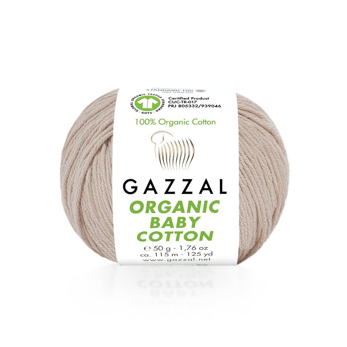 Пряжа Organic Cotton Baby 416 пудра