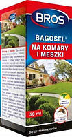 Концентрований засіб від комарів, мошок, кліщів, мух 50 мл BAGOSEL, Bros