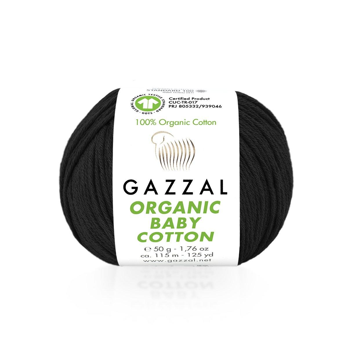 Пряжа Organic Cotton Baby 430 чорний