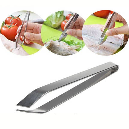 Щипці - пінцет KitchenWare для видалення кісточок з риби, фото 2
