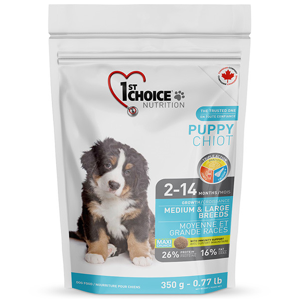 Сухий корм 1st Choice Puppy Medium&Large Chicken для цуценят середніх і великих порід 0.35 кг (ФЧСЩСК350)