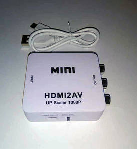 HDMI в AV адаптер відео конвертер HDMI у RCA AV відео 1080P