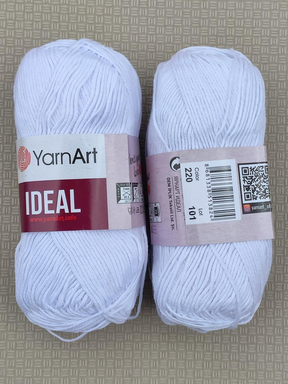YarnArt Ideal — 220 білий