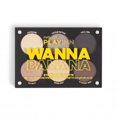 Палітра тіней для повік Inglot Playinn Wanna Banana