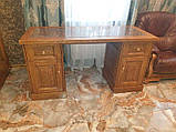 Письмовий стіл під старовину з масиву дерева, фото 4
