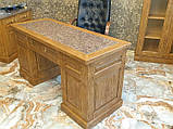 Письмовий стіл під старовину з масиву дерева, фото 3