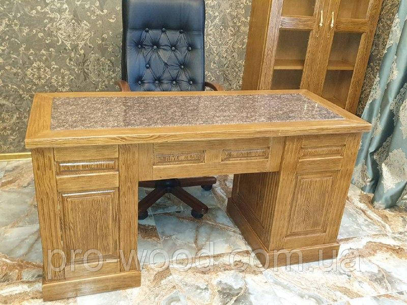 Письмовий стіл під старовину з масиву дерева, фото 1