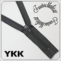 Молния обувная №7 YKK 40 см темно-серого цвета №182
