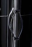 Душова кабіна CSARDAS 90*90*200 см, однодверна, на середньому піддоні, профіль хром, скло тоноване 6 мм, фото 3