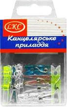 Прищіпка декоративна №1072 "Неон" пластик., 3см, набір 10шт
