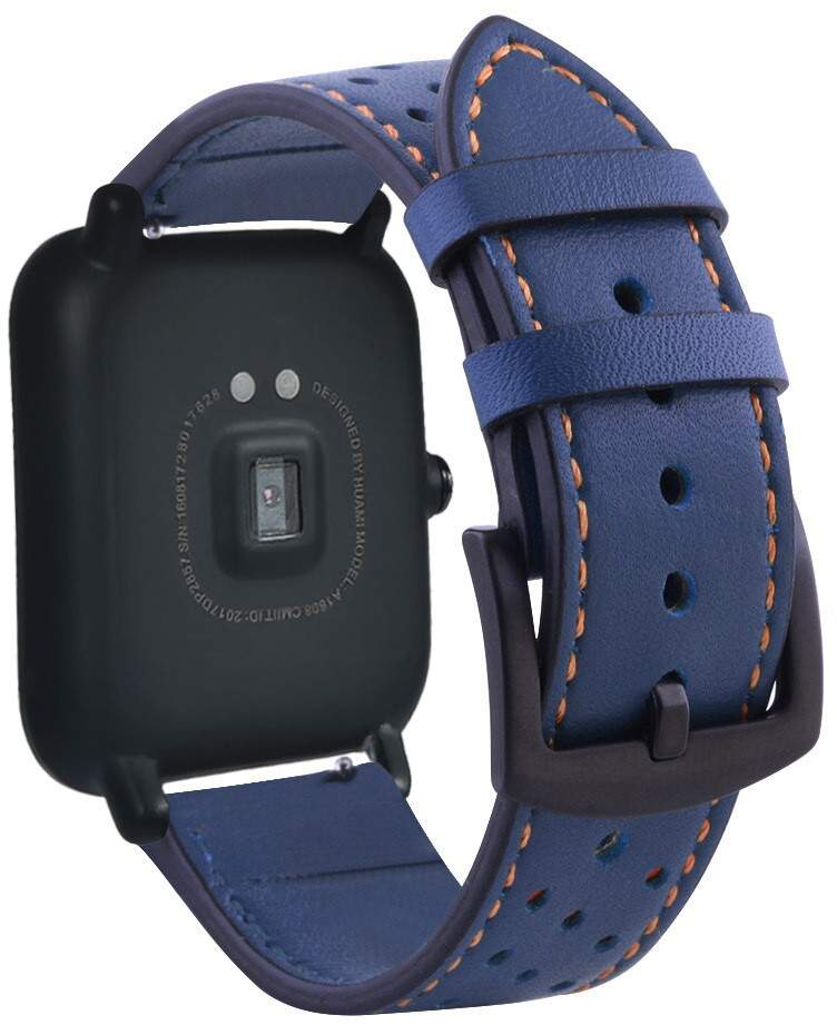 Кожаный ремешок Classico для Amazfit Bip Blue (ID#1408438630), цена ...