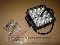 Фара LED квадратная 48W, 16 ламп, 110*164мм, 3300Lm узкий луч 12/24V 6000K (ТМ JUBANA). 453701051