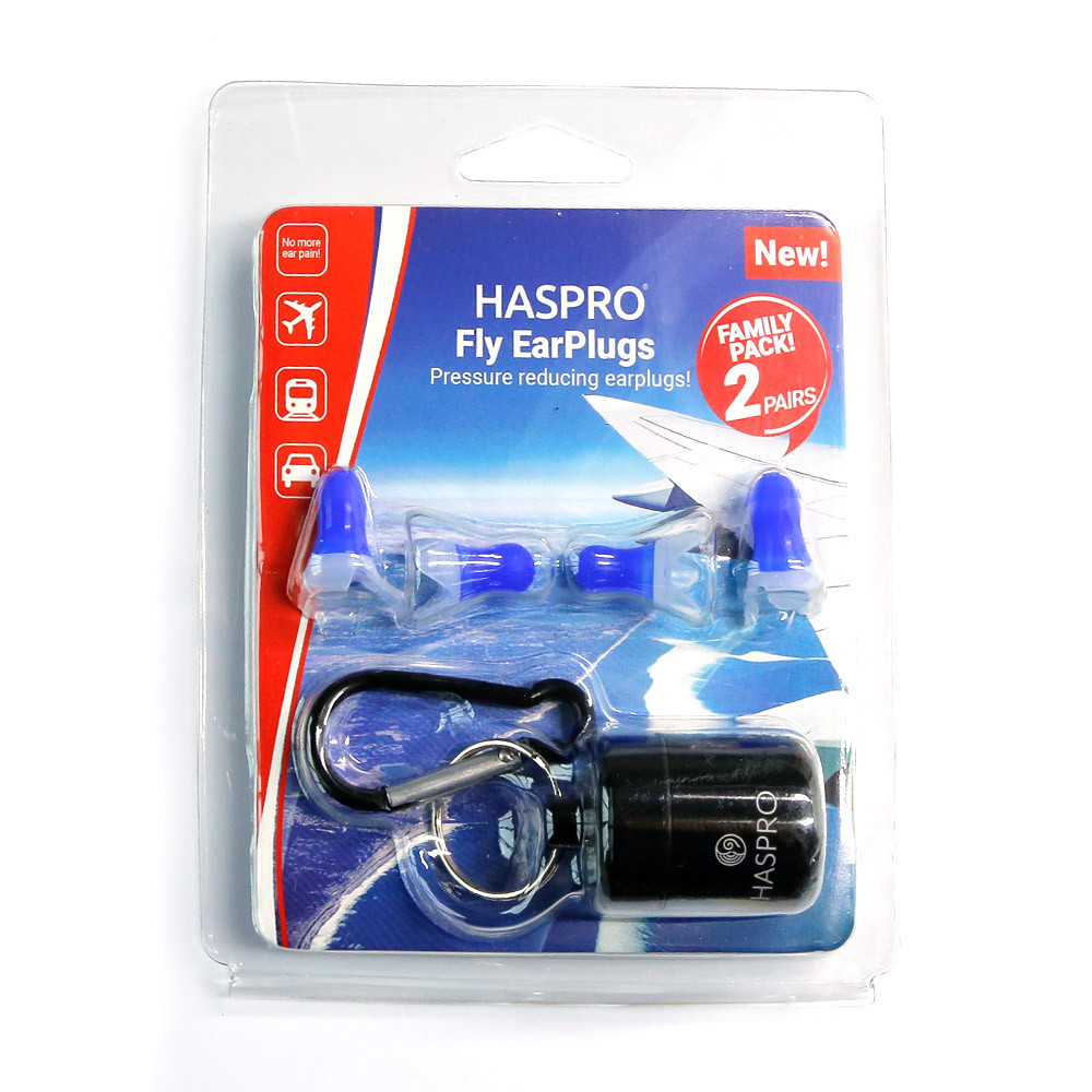 Беруші для польоту HASPRO FLY Ear Plugs — сімейний пакет (дитячі + дорослі) (Польща)